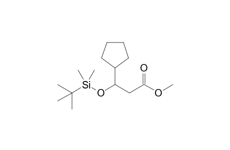 Methyl 3-(t-Butyldimethylsiloxy)-3-cyclopentylpropanoate