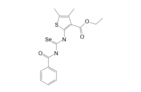 ETHYL-2-(3-BENZOYLISOSELENOUREIDO)-4,5-DIMETHYL-THIOPHENE-3-CARBOXYLATE