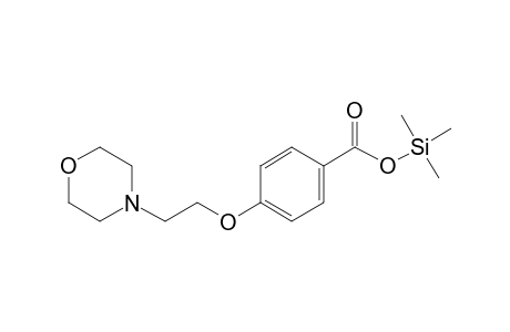 4-[2-(4-Morpholinyl)ethoxy]benzoic acid, tms derivative