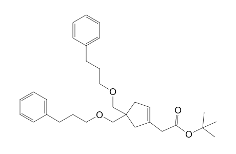 tert-Butyl[4,4-bis(3-phenylpropoxymethyl)cyclopent-1-enyl]acetate