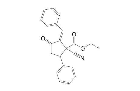 2-Benzylidene-1-cyano-3-oxo-5-phenylcyclopentanecarboxylic acid ethyl Ester