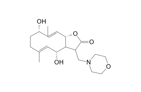 1,6-Dihydroxy-7.alpha.,11.alpha.(H),1.beta.,6.beta.,8.beta.(H)-4(5),10(9)-dien-13-morpholino-Germacr-8,12-olide