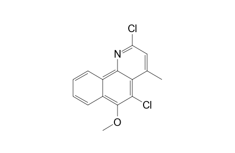 Benzo[h]quinoline, 2,5-dichloro-6-methoxy-4-methyl-