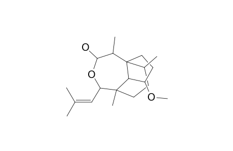 1,5a-Propano-5aH-cyclopent[d]oxepin-4-ol, octahydro-8-methoxy-1,5,11-trimethyl-2-(2-methyl-1-propenyl)-