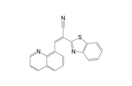 2-benzothiazoleacetonitrile, alpha-(8-quinolinylmethylene)-