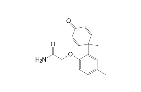 2-[4-Methyl-2-(1-methyl-4-oxo-2,5-cyclohexadien-1-yl)phenoxy]acetamide