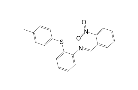 Benzenamine, 2-[(4-methylphenyl)thio]-N-[(2-nitrophenyl)methylene]-