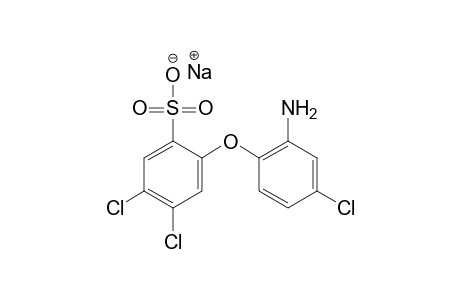 2-(2-amino-4-chlorophenoxy)-4,5-dichlorobenzenesulfonic acid, sodium salt