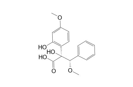 (2S,3S)-2-Hydroxy-2-(2-hydroxy-4-methoxyphenyl)-3-methoxy-3-phenylpropan-1-oic acid