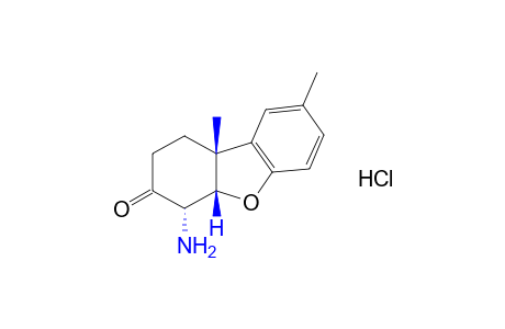 4alpha-amino-8,9bbeta-dimethyl-1,4,4abeta,9b-tetrahydro-3(2H)-dibenzofuranone, hydrochloride