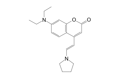 (E)-7-(Diethylamino)-4-(2-(pyrrolidin-1-yl)vinyl)-2H-chromen-2-one