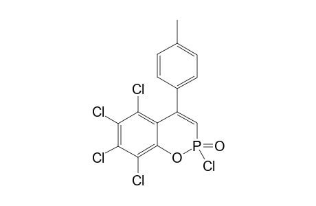 4-PARA-METHYLPHENYL-2-OXO-2,5,6,7,8-PENTACHLOROBENZO-[E]-1,2-OXPHOSPHORIN-3-ENE