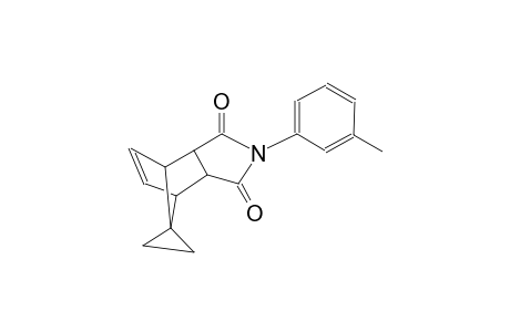 2-(m-tolyl)-3a,4,7,7a-tetrahydro-1H-spiro[4,7-methanoisoindole-8,1'-cyclopropane]-1,3(2H)-dione