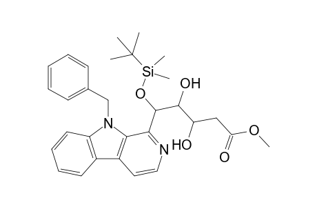 1-(1-Dimethyltert-butylsilyloxy-4-methoxycarbonyl-2,3-dihydroxybutyl)-9-benzyl-.beta.-carboline
