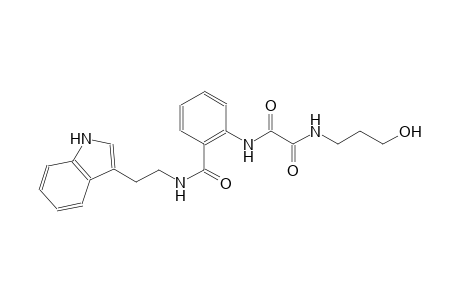 ethanediamide, N~1~-(3-hydroxypropyl)-N~2~-[2-[[[2-(1H-indol-3-yl)ethyl]amino]carbonyl]phenyl]-