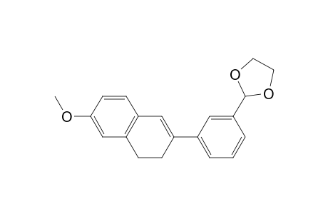 6-Methoxy-2-[3'-(1",3"-dioxolan-2"-yl)phenyl]-3,4-dihydronaphtahlene