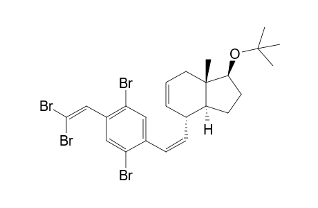 (-)-(1S,3aS,4S,7aS)-1-tert-Butoxy4-{(Z)-2-[2,5-dibromo-4-(2,2-dibromovinyl)phenyl]vinyl}-7a-methyl-2,3,3a,4,7,7a-hexahydro-1H-indene