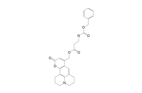 N-(BENZYLOXYCARBONYL)-BETA-ALANINE-[11-OXO-2,3,5,6,7,11-HEXAHYDRO-1H-PYRANO-[2,3-F]-PYRIDO-[3,2,1-IJ]-QUINOLIN-9-YL]-METHYLESTER