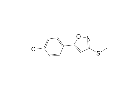 5-(4-Chlorophenyl)-3-(methylthio)isoxazole