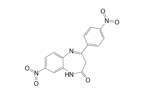 8-Nitro-4-(4-nitrophenyl)-1H-1,5-benzodiazepin-2)3H)-one