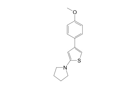 4-(4'-Methoxyphenyl)-2-N-(pyrrolidino)thiophene
