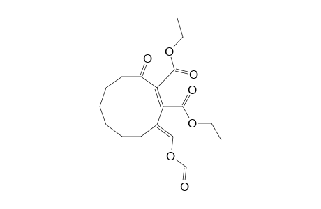 1-Cyclodecene-1,2-dicarboxylic acid, 3-[(formyloxy)methylene]-10-oxo-, diethyl ester