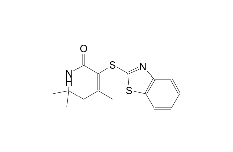 3-(1,3-benzothiazol-2-ylsulfanyl)-4,6,6-trimethyl-5,6-dihydro-2(1H)-pyridinone