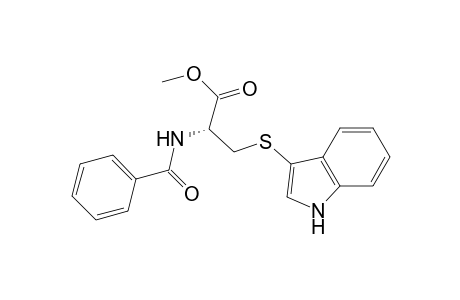 L-Cysteine, N-benzoyl-S-1H-indol-3-yl-, methyl ester