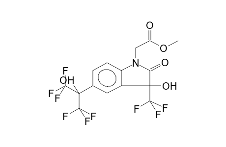5-(1-HYDROXY-1-TRIFLUOROMETHYL-2,2,2-TRIFLUOROETHYL)-3-HYDROXY-1-METHOXYCARBONYLMETHYL-2-OXO-3-TRIFLUOROMETHYLINDOLINE