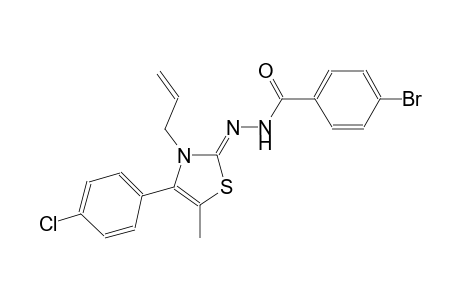N'-((2Z)-3-allyl-4-(4-chlorophenyl)-5-methyl-1,3-thiazol-2(3H)-ylidene)-4-bromobenzohydrazide