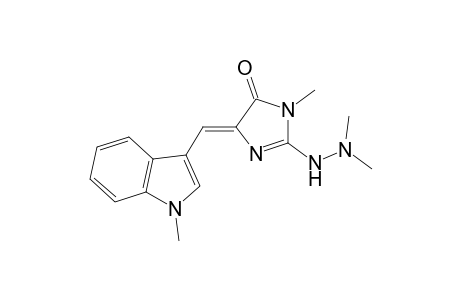 1-Methyl-2-demethyl-3'-N,N-dimethylaplysinopsin