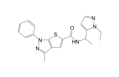 1H-thieno[2,3-c]pyrazole-5-carboxamide, N-[1-(1-ethyl-1H-pyrazol-5-yl)ethyl]-3-methyl-1-phenyl-