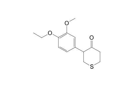 3-[3'-Ethoxy-4'-methoxyphenyl]-tetrahythiodropyran-4-one