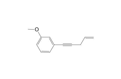 1-Methoxy-3-(pent-4-en-1-ynyl)benzene