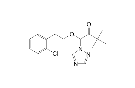 2-Butanone, 1-[2-(2-chlorophenyl)ethoxy]-3,3-dimethyl-1-(1H-1,2,4-triazol-1-yl)-