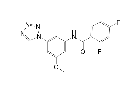 2,4-Difluoro-N-[3-methoxy-5-(1H-tetraazol-1-yl)phenyl]benzamide