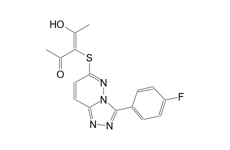 3-penten-2-one, 3-[[3-(4-fluorophenyl)[1,2,4]triazolo[4,3-b]pyridazin-6-yl]thio]-4-hydroxy-, (3E)-