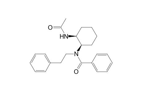 Benzamide, N-[2-(acetylamino)cyclohexyl]-N-(2-phenylethyl)-, cis-