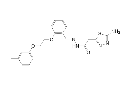 2-(5-amino-1,3,4-thiadiazol-2-yl)-N'-((E)-{2-[2-(3-methylphenoxy)ethoxy]phenyl}methylidene)acetohydrazide