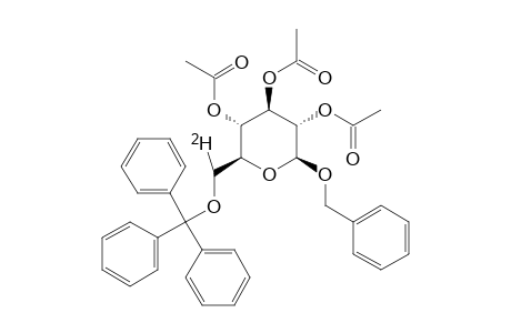 BENZYL-(6S)-[6-DEUTERIO]-2,3,4-TRI-O-ACETYL-6-O-(TRIPHENYLMETHYL)-BETA-D-GLUCOPYRANOSIDE