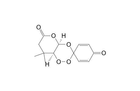 Spiro[2,5-cyclohexadiene-1,3'-[6H]pyrano[2,3-e][1,2,4]trioxin]-4,6'-dione, 4'a,7',8',8'a-tetrahydro-8',8'-dimethyl-, cis-(.+-.)-