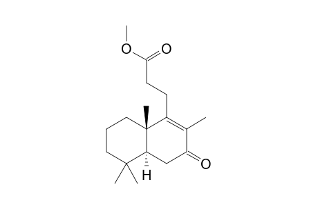 Methyl 7-oxo-14,15,16-tris-nor-labd-8-en-13-oate