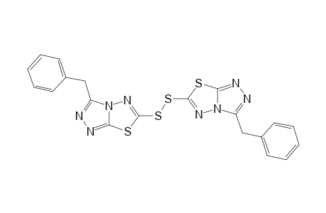 3-Benzyl-6-[(3-benzyl[1,2,4]triazolo[3,4-b][1,3,4]thiadiazol-6-yl)dithio][1,2,4]triazolo[3,4-b][1,3,4]thiadiazole