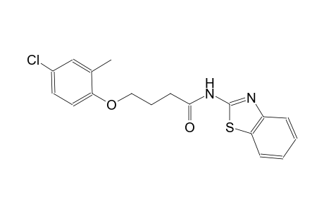 N-(1,3-benzothiazol-2-yl)-4-(4-chloro-2-methylphenoxy)butanamide