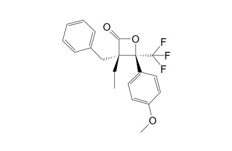 (3S,4S)-3-benzyl-3-ethyl-4-(4-methoxyphenyl)-4-(trifluoromethyl)oxetan-2-one