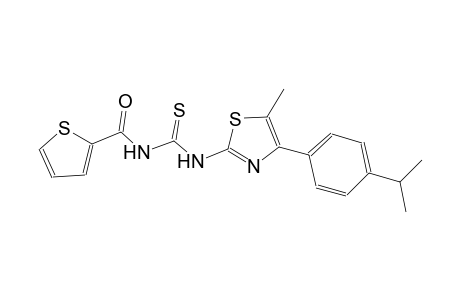 N-[4-(4-isopropylphenyl)-5-methyl-1,3-thiazol-2-yl]-N'-(2-thienylcarbonyl)thiourea