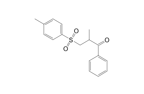 1-Propanone, 2-methyl-3-[(4-methylphenyl)sulfonyl]-1-phenyl-