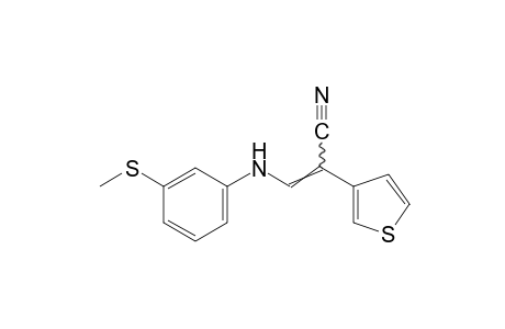 alpha-{[m-(methylthio)anilino]methylene}-3-thiopheneacetonitrile