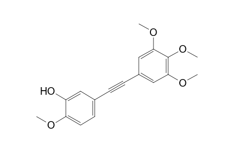 2-(3-Hydroxy-4-methoxyphenyl)-1-(3,4,5-trimethoxyphenyl)ethyne