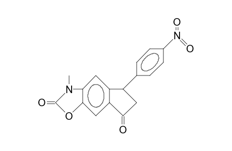 2,3-Dihydro-3-methyl-5-(4-nitro-phenyl)-2,7-dioxo-cyclopenta(F)benzoxazole